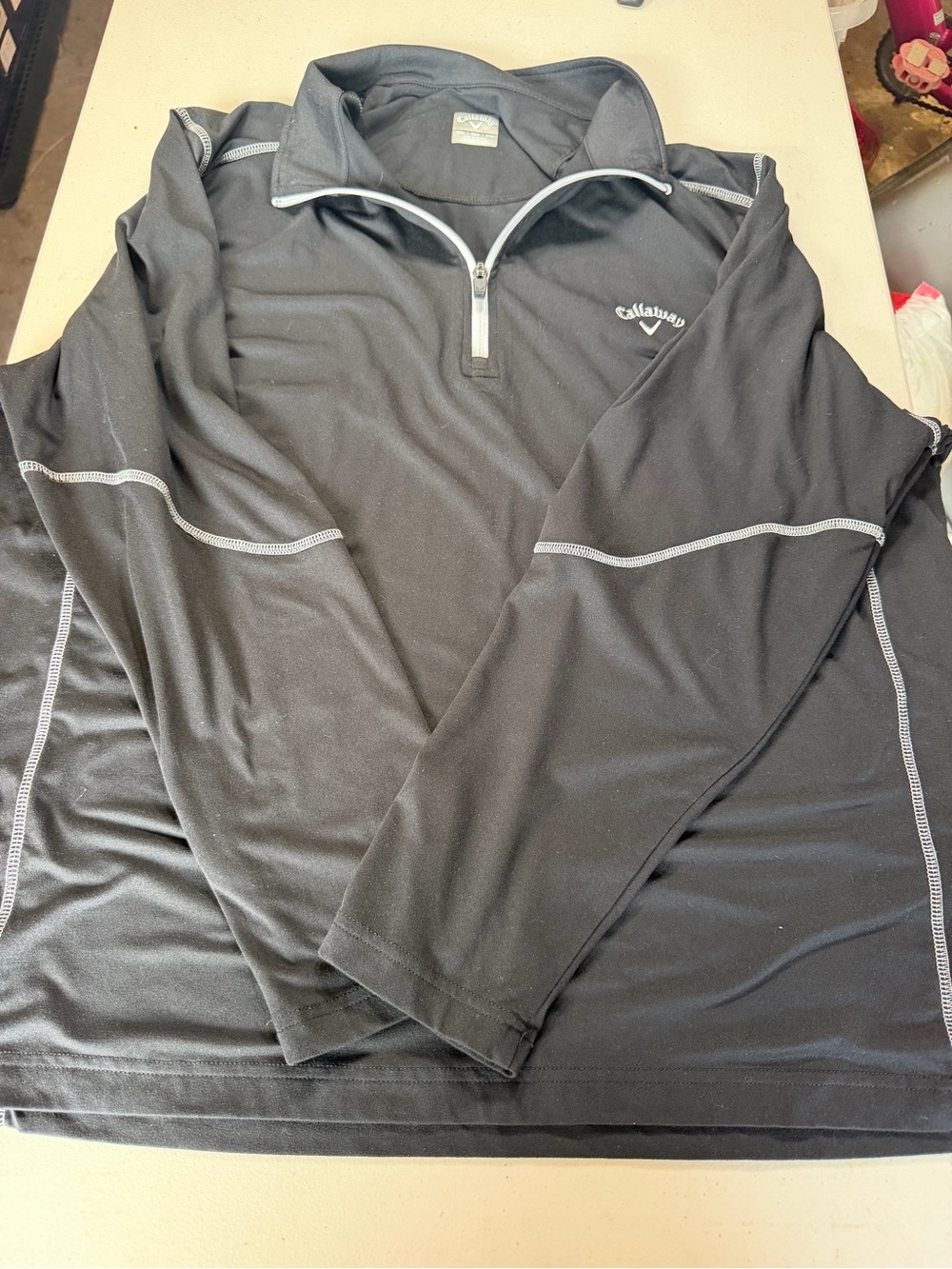 Callaway Black Crewneck Pullover with Subtle Logo
